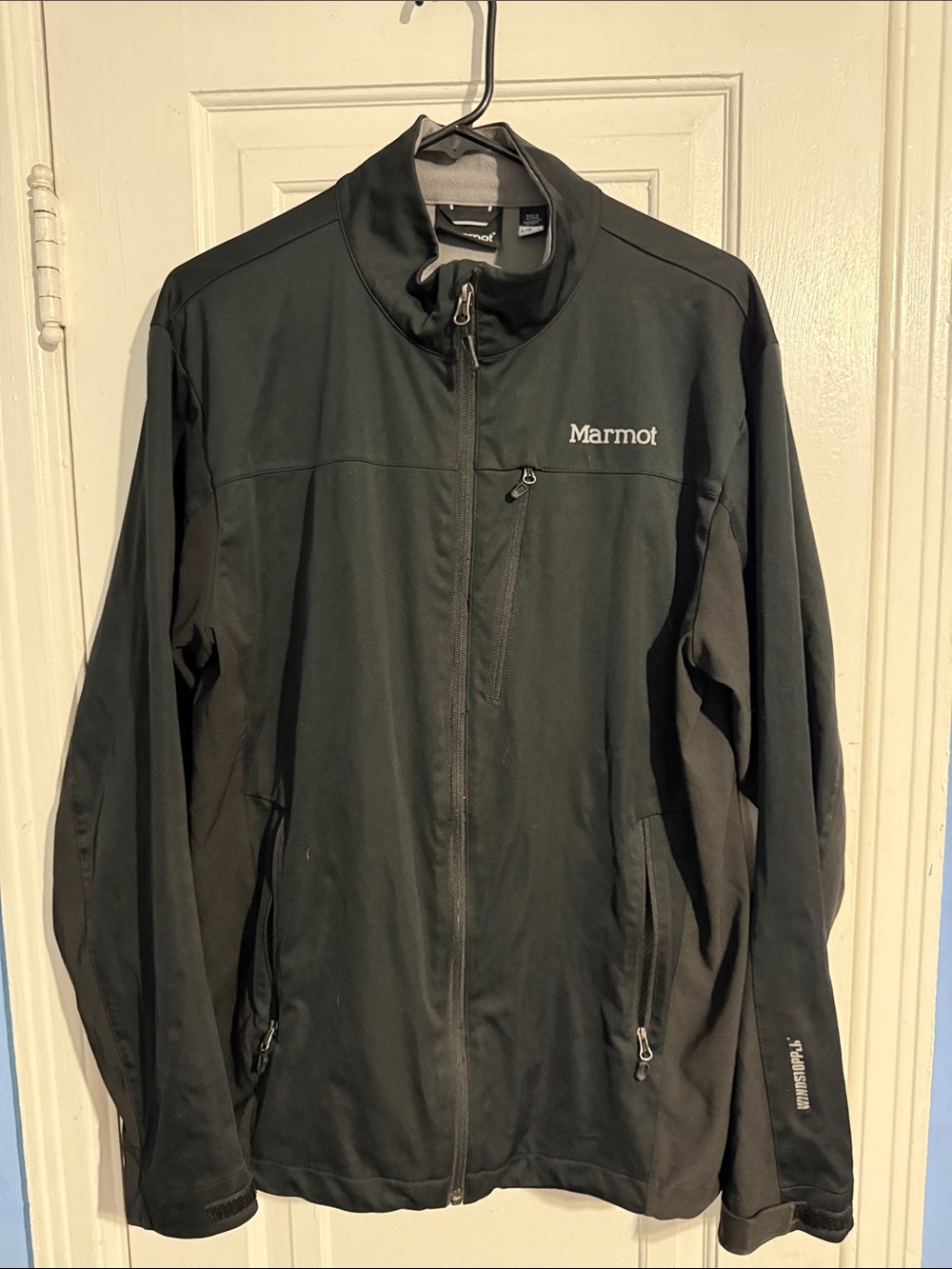 Marmot Black Lightweight Softshell windstopper Jacket